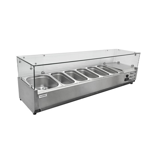Saladette prep fridge 150cm - saladette,