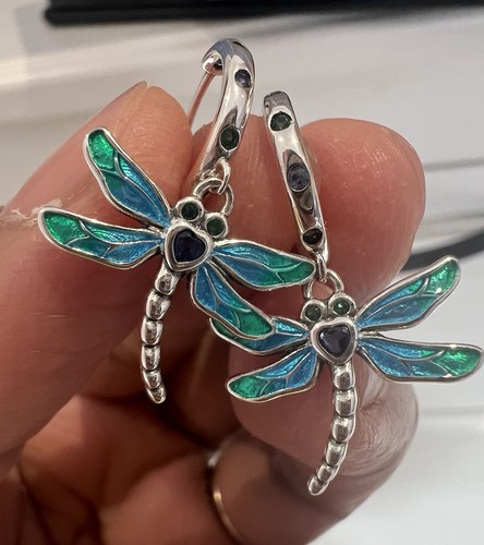 925 silver dragonfly - 925, earrings