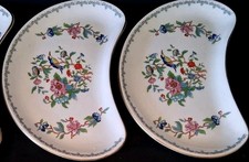 VINTAGE AYNSLEY PEMBROKE CRESCENT SALAD PLATES X 2 (25R)