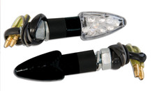 BLACK LED arrows long B for motorcycle CR&S CEZETA CF MOTOCRB DAELIM DERBI DI BLASI