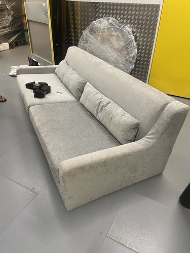 Long silver grey - long, fabric