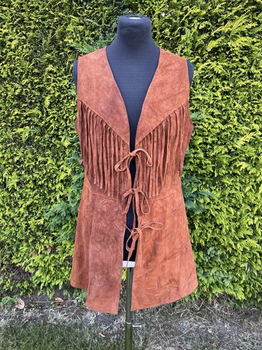 Vintage 70s rust colour tassel - vintage,