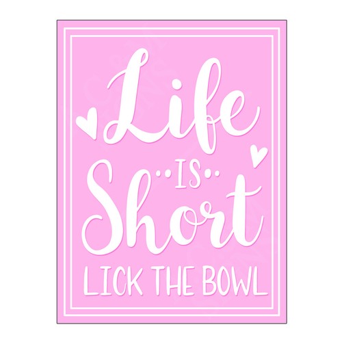 Pink kitchen life short - life, is