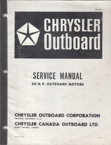 Chrysler outboard engine - outboard,