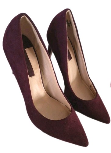 Burgundy pointed toe - toe, high