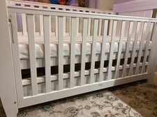 Sleigh Cot Bed Solid Wood Inc