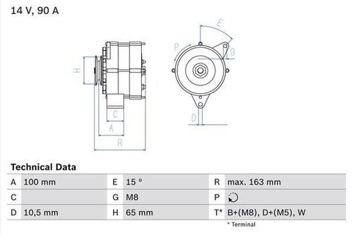 Bosch alternator for - alternator, vw