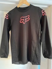 Fox Girls long sleeve MTB jersey - Size YL - Black