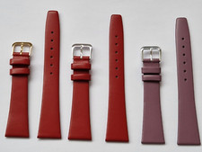 Vintage 20mm Tapered Watch Strap  in Smooth Unstitched Genuine Leather