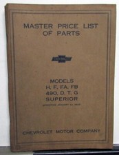 1914-1923 Chevrolet Models H F