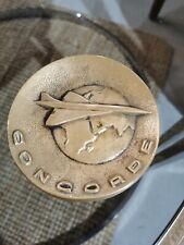 Genuine 1974 Concorde Aeroplane Memorabilia Real Bronze Ashtray
