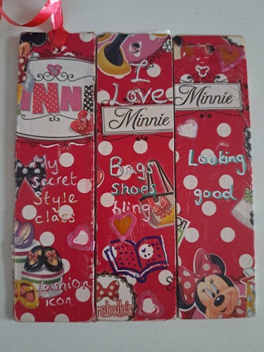 Minnie mouse decoupage wood - mouse,