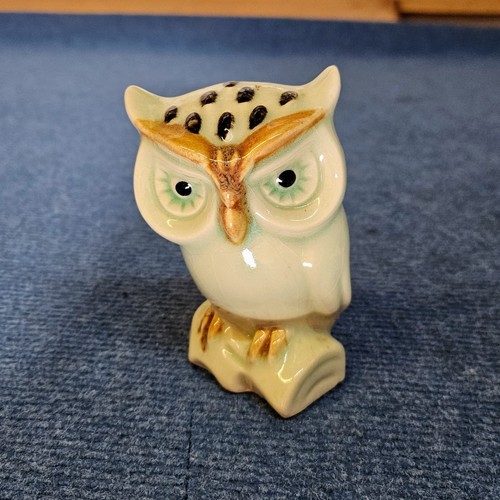 Vintage porcelain owl figurine - porcelain,