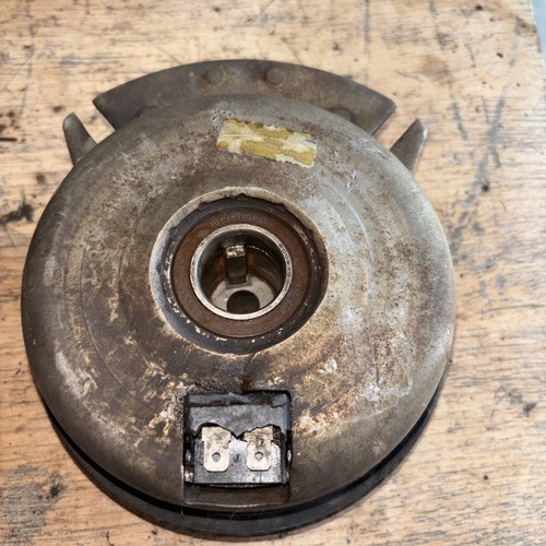 Ride mower warner clutch - on,