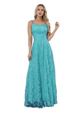 Lace Appliques Prom Dresses
