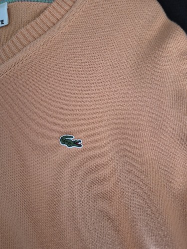 Lacoste men peach neck - lacoste, v-neck