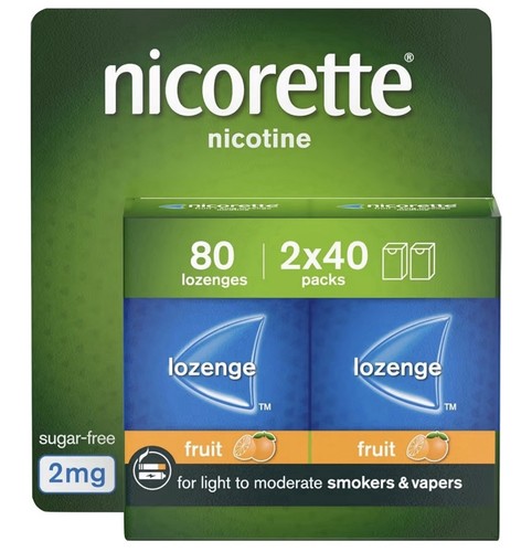 Nicorette fruit 2mg - 2mg, 80
