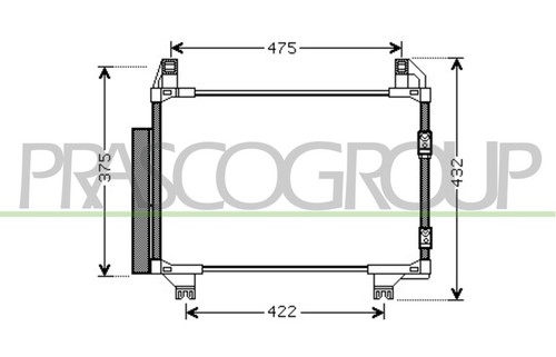 Toyota urban cruiser condenser - toyota,