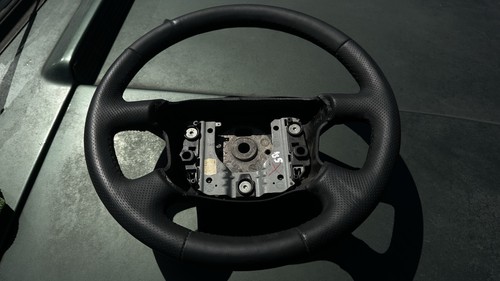 Leather steering wheel - steering,
