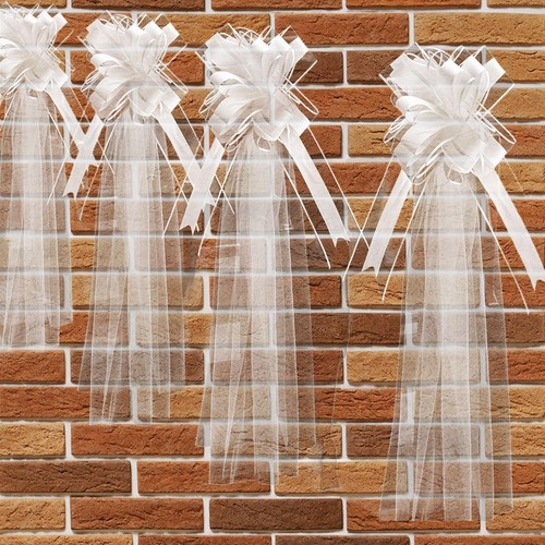 4pcs wedding pew bows diy - 4pcs,