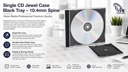 Single jewel case inc - 10, cd