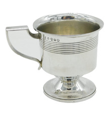 George III Sterling Silver Pedestal Christening Mug Antique 1812 London