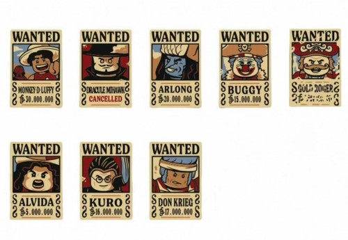 Lego one piece wanted - piece, poster