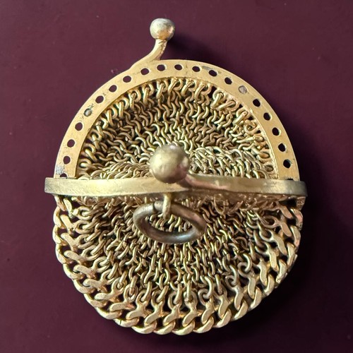 Chatelaine purse chain mail - purse,