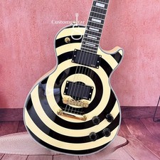 LP Zakk Wylde Yellow Bullseye Electric Guitar HH Pickups Rosewood Fingerboard