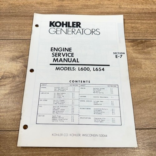 Kohler generator original - kohler,