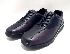 Hotter Tone Shoes Size 5.5 UK Wide Fit EXF Loganberry & Navy Leather Comfort