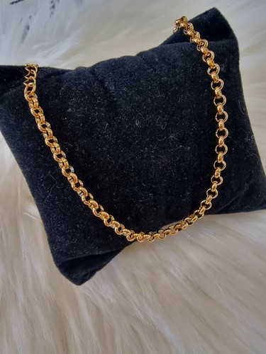 Gold chain anklet - gold,