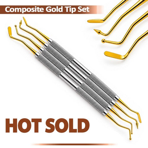 Dental composite gold tip - dental,