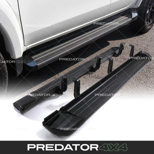 Black running board side - running, steps