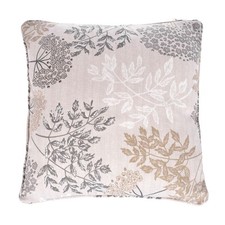 Natural, Beige and Grey Botanical Floral Scatter Cushion Cover Square 45 x 45 cm