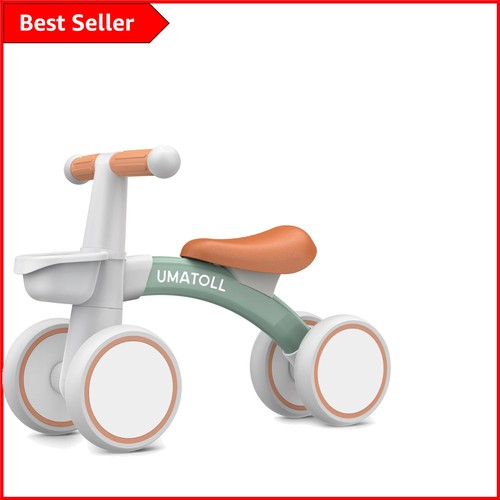 Charming green balance bike - green,