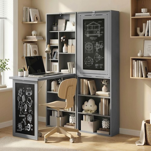 Folding convertible desk - folding,
