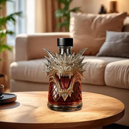 Dragon head whiskey decanter - dragon,