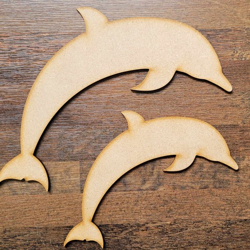 Wooden large blank - wooden, dolphin