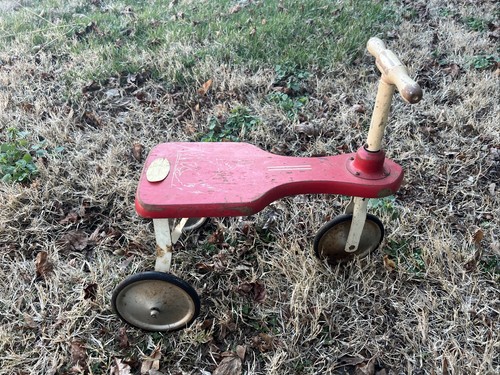 Primitive old wood - wood, scooter