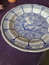 Spode The Blue Room Calendar Plate 1999 Blue Rome 27cm diameter