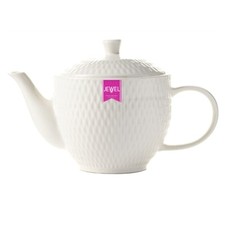 Traditional Tea Pot Porcelain Stoneware Teapot Tea Coffee Herbal Pot 700ml White