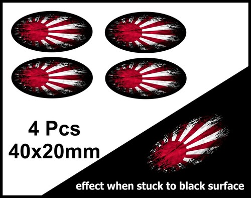 4pcs oval fade black - 4pcs, to