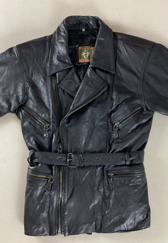 Vintage leather biker jacket - biker,