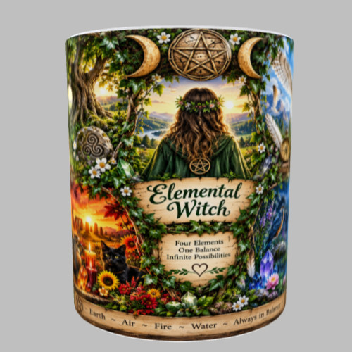 Elemental witch mug - witch,