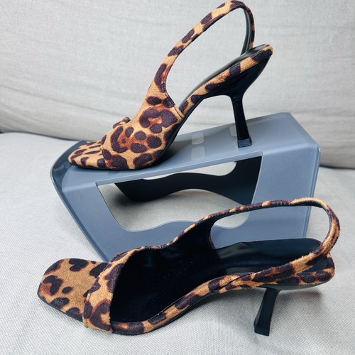 Leopard print slingback - print, heels