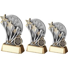 Darts Board and Darts Trophy
