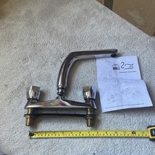 Swan 2 Hole Bath Mixer Tap with Swivel Neck Chrome New/other