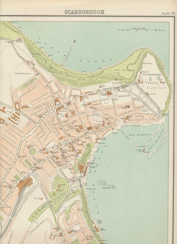 Map plate scarborough - map, "scarborough"