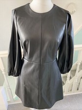 PRIMARK SIZE 14 BLACK PU FAUX